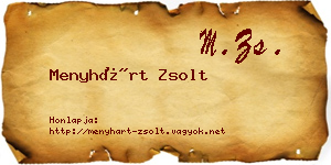 Menyhárt Zsolt névjegykártya